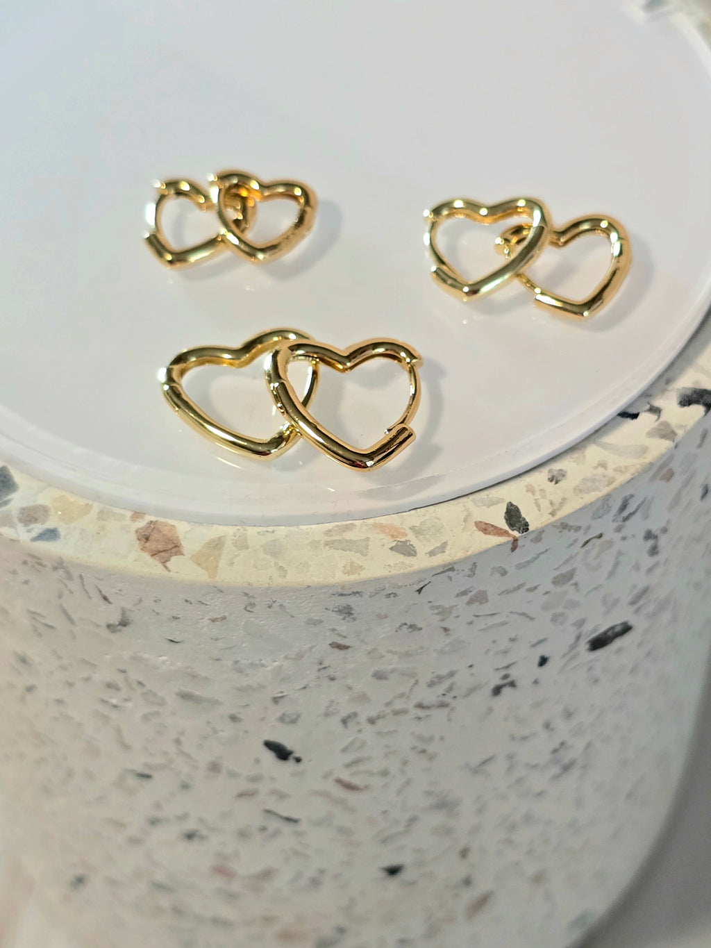 Simple heart hoops