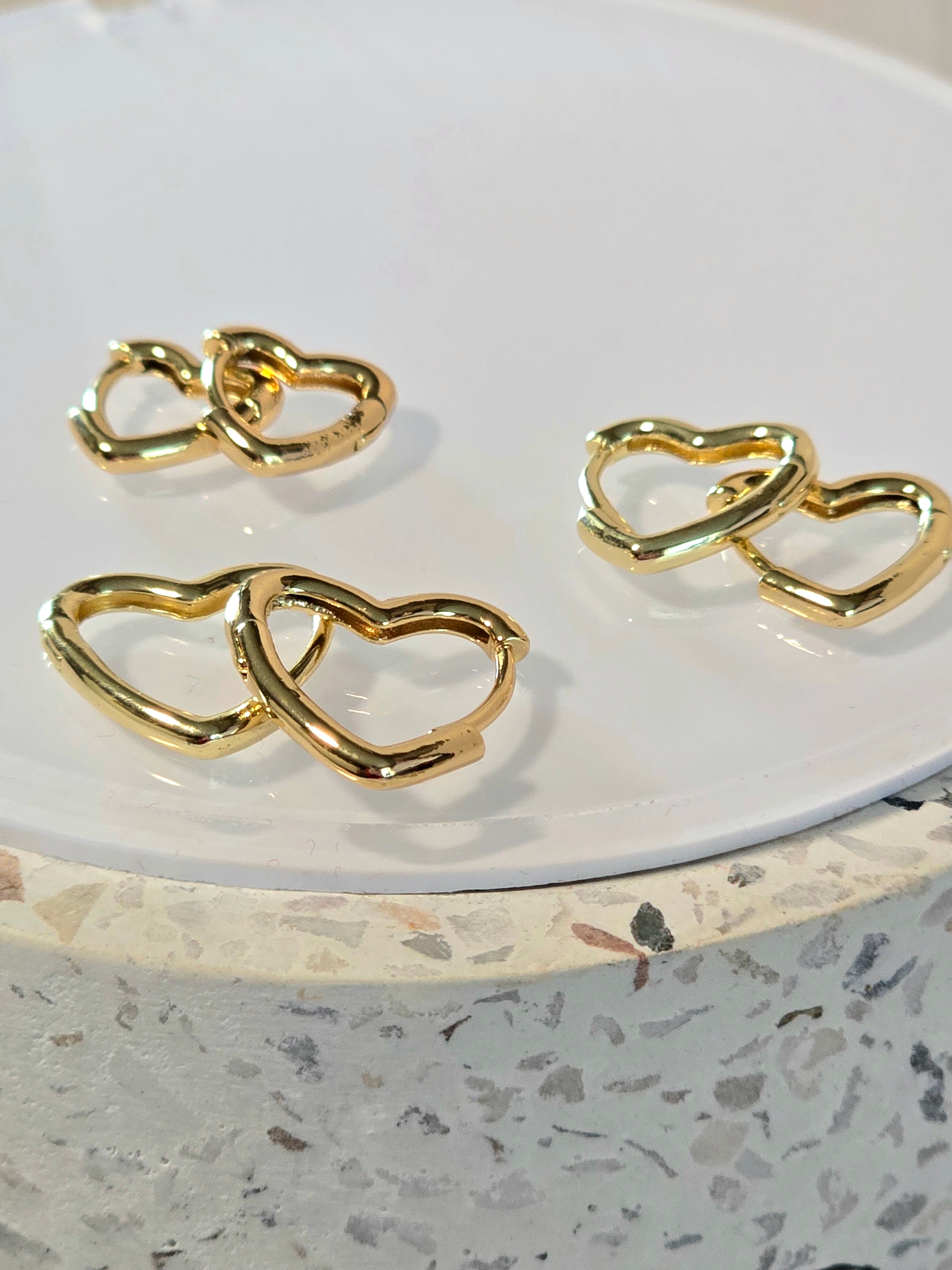 Simple heart hoops