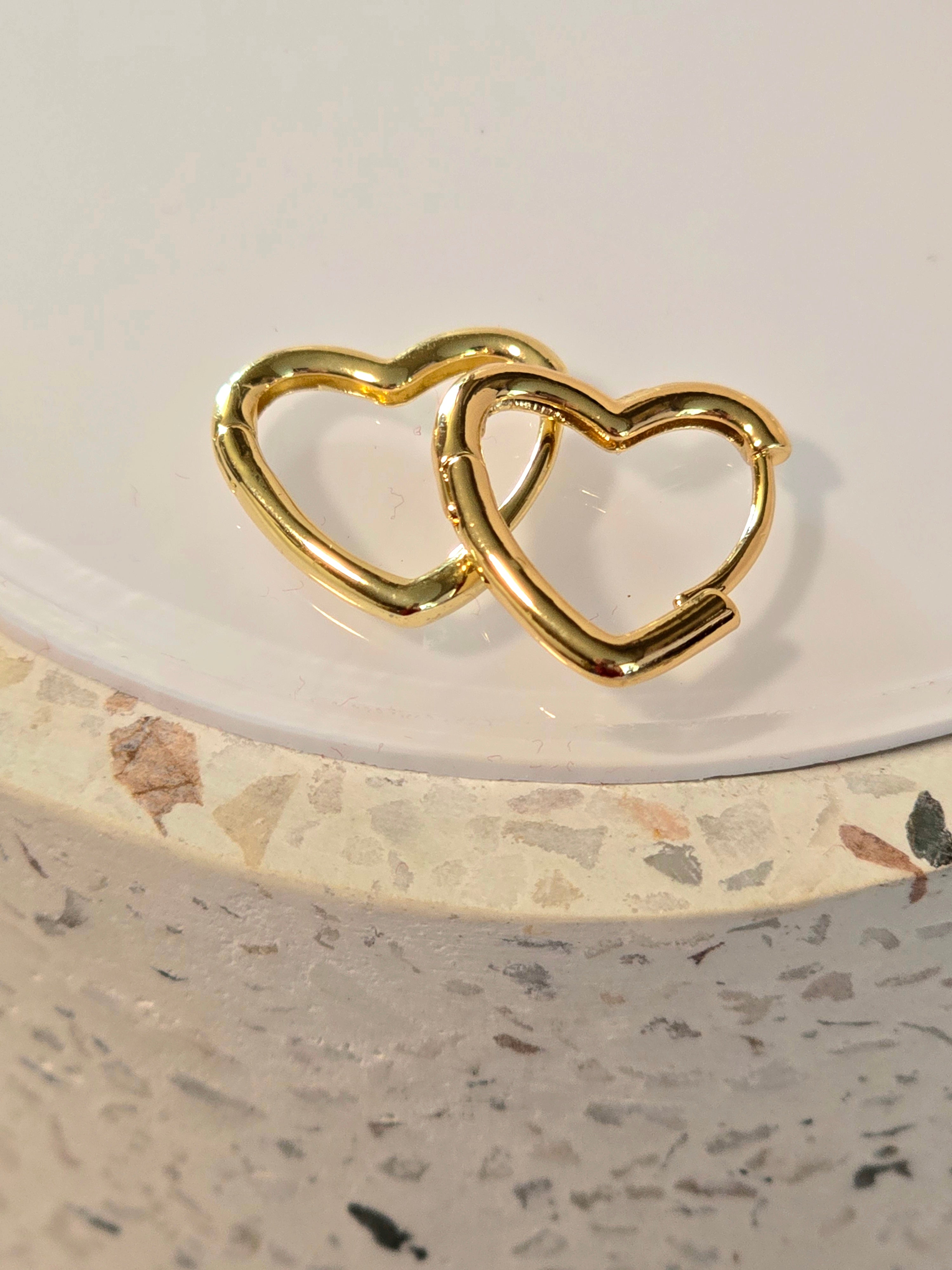 Simple heart hoops