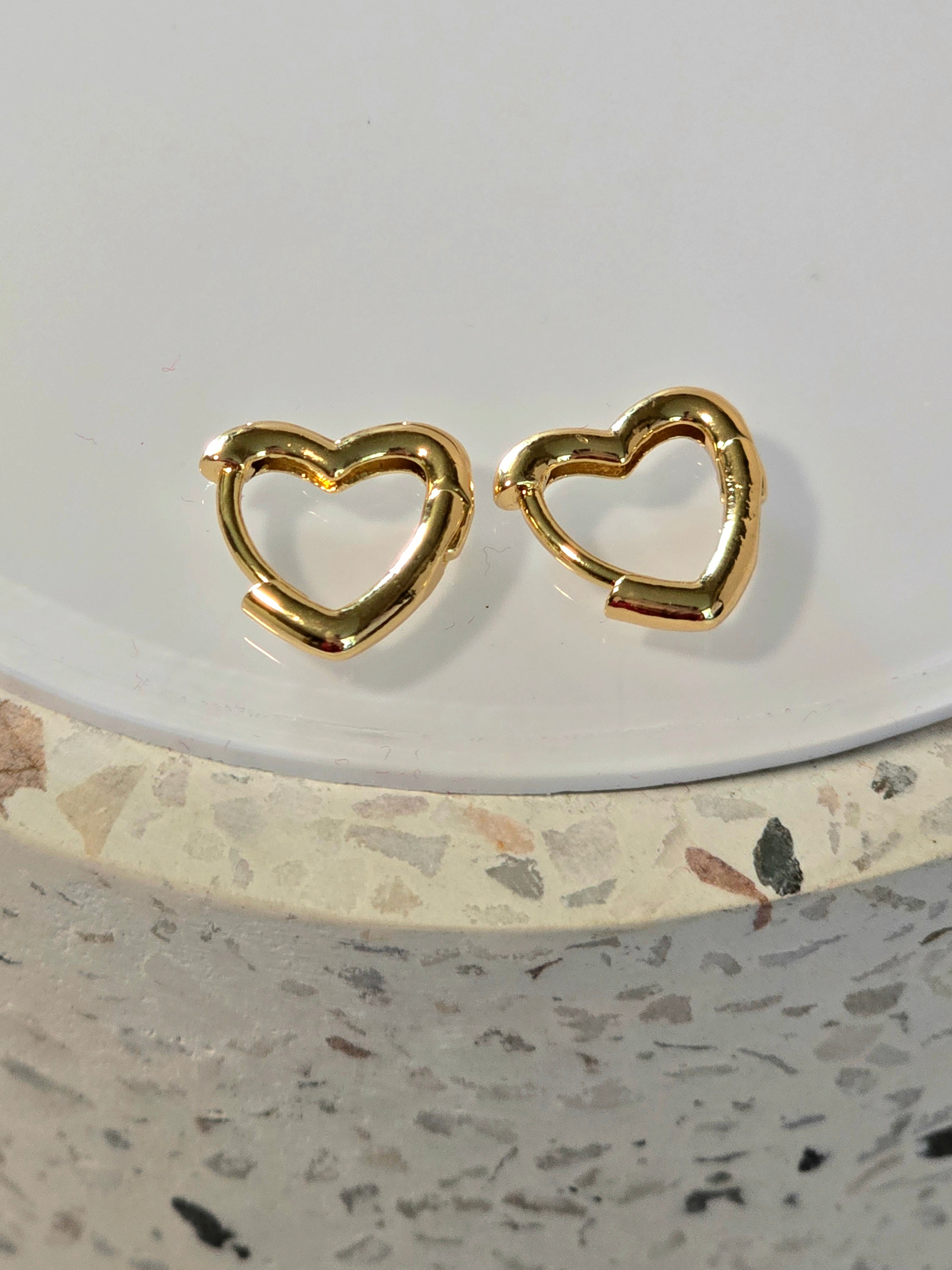 Simple heart hoops