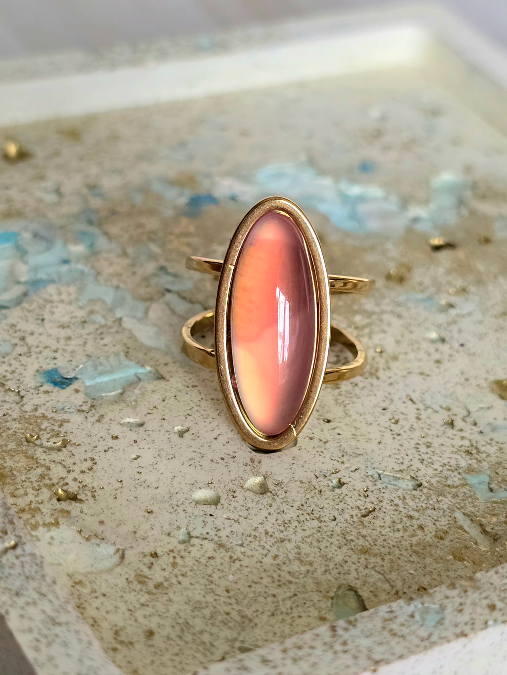 Blush Flame Ring