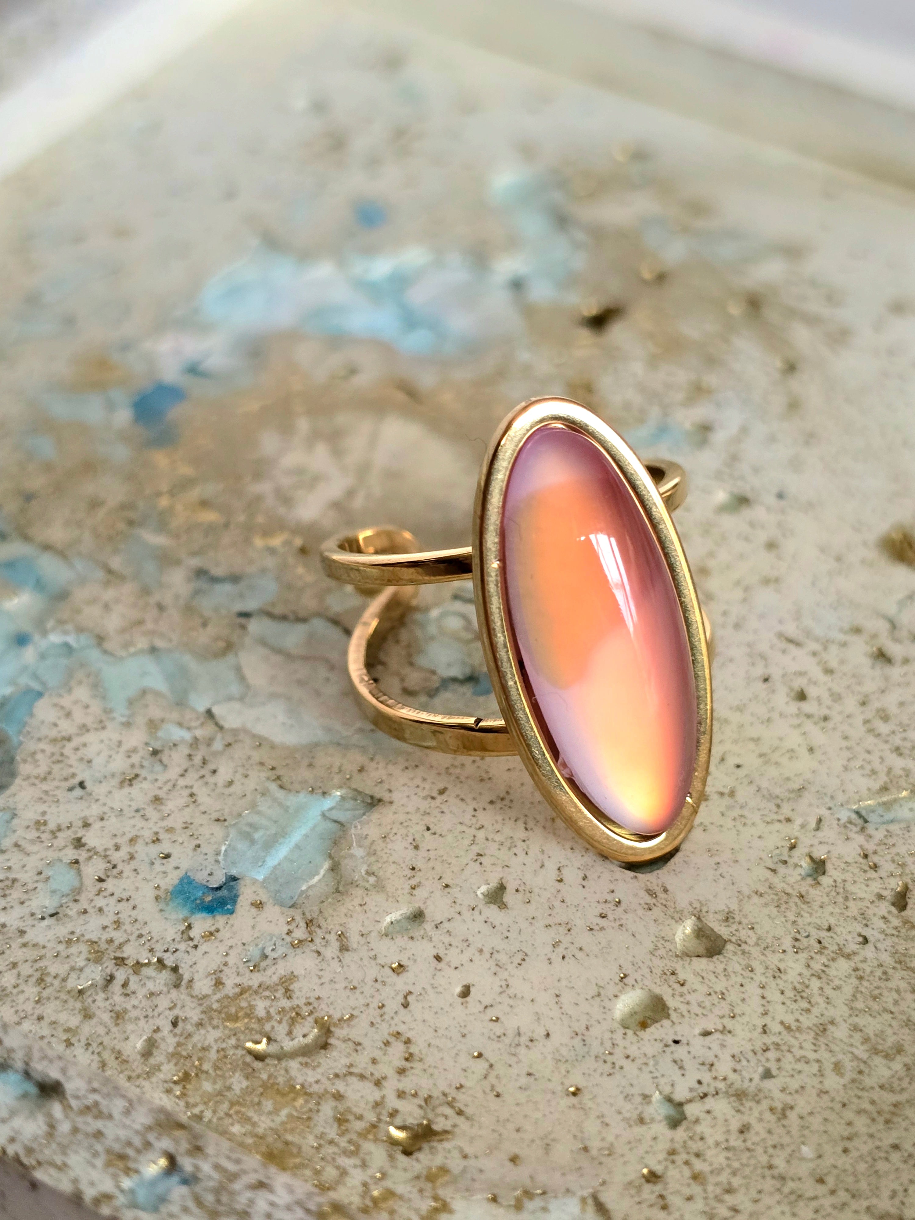 Blush Flame Ring