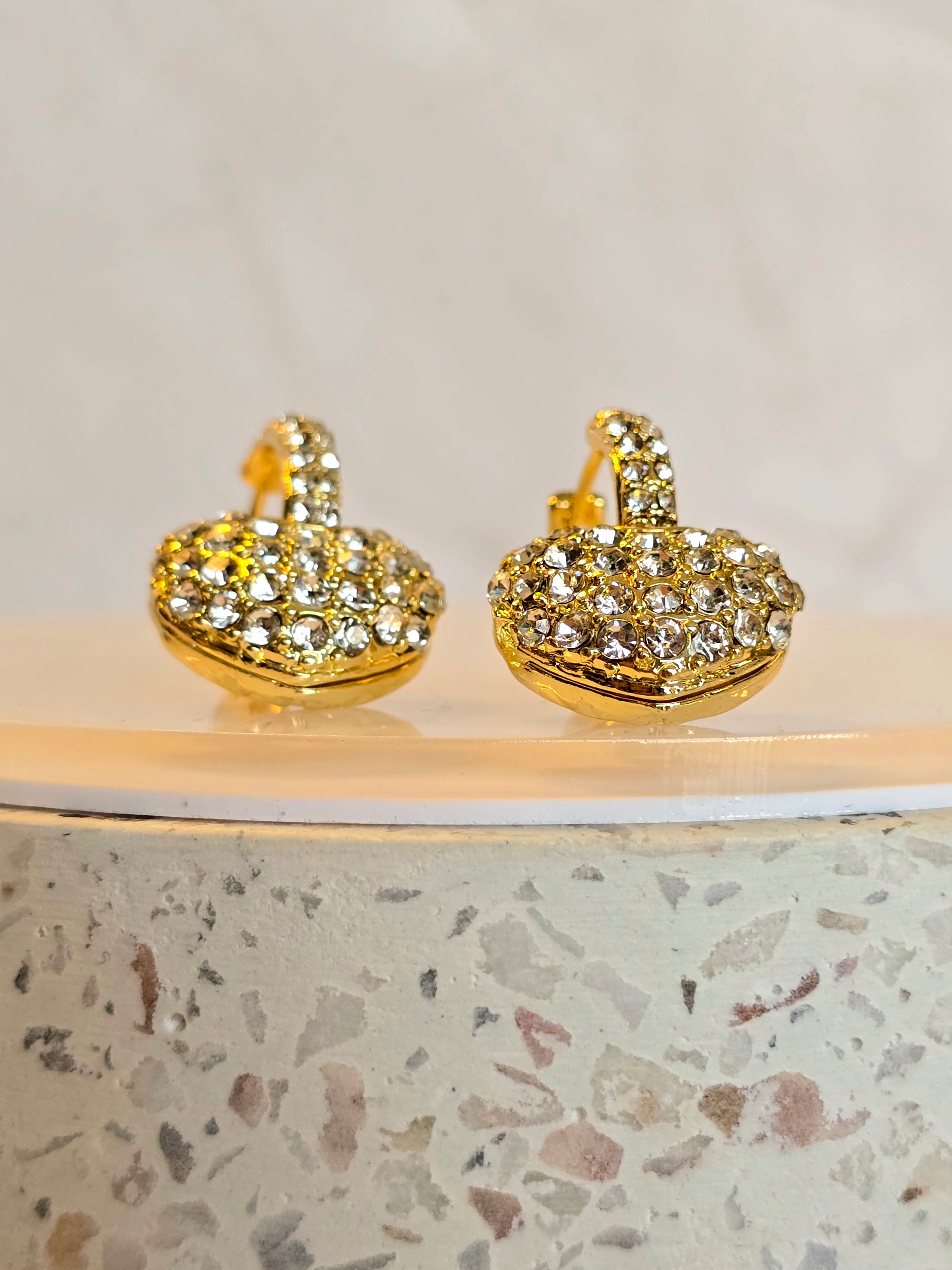 Sweetheart Jewel Hoops