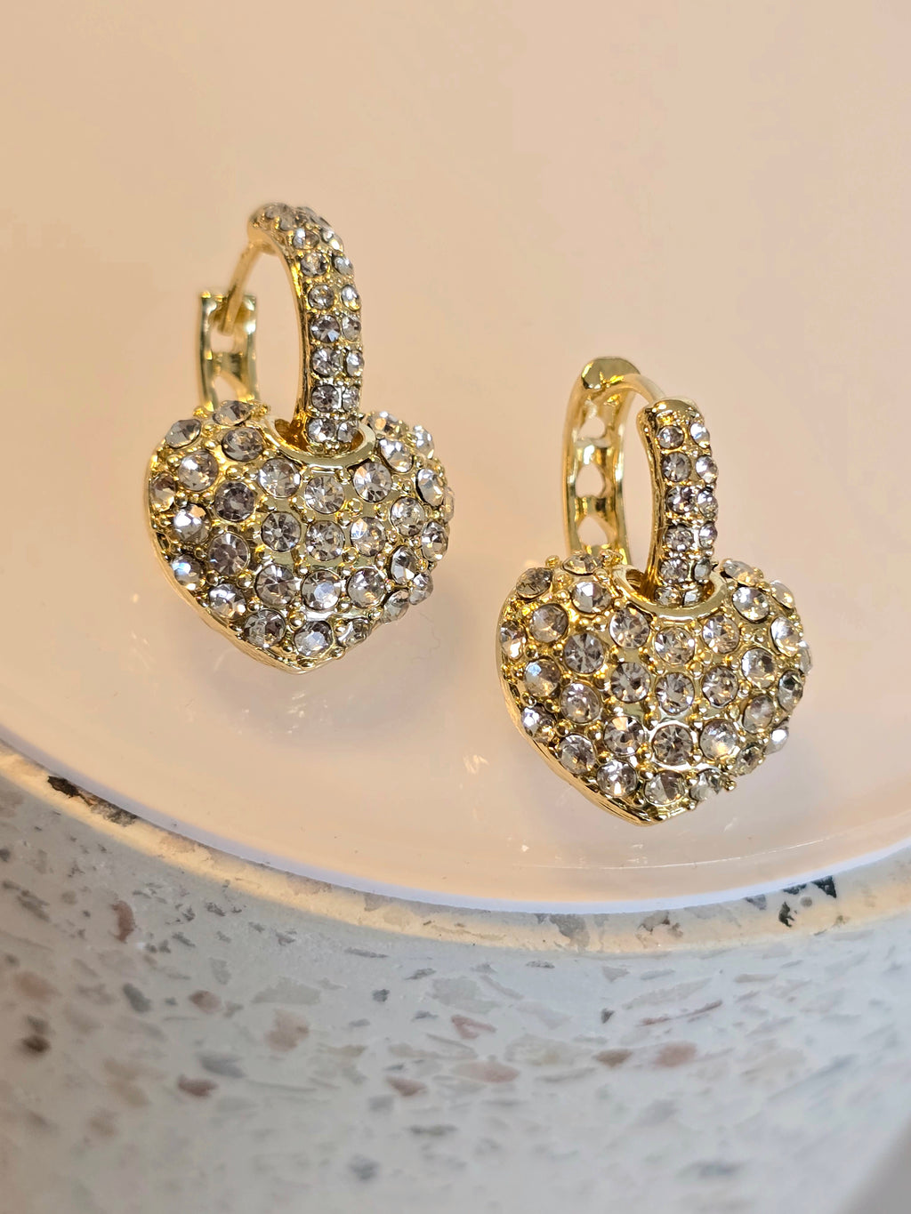 Sweetheart Jewel Hoops