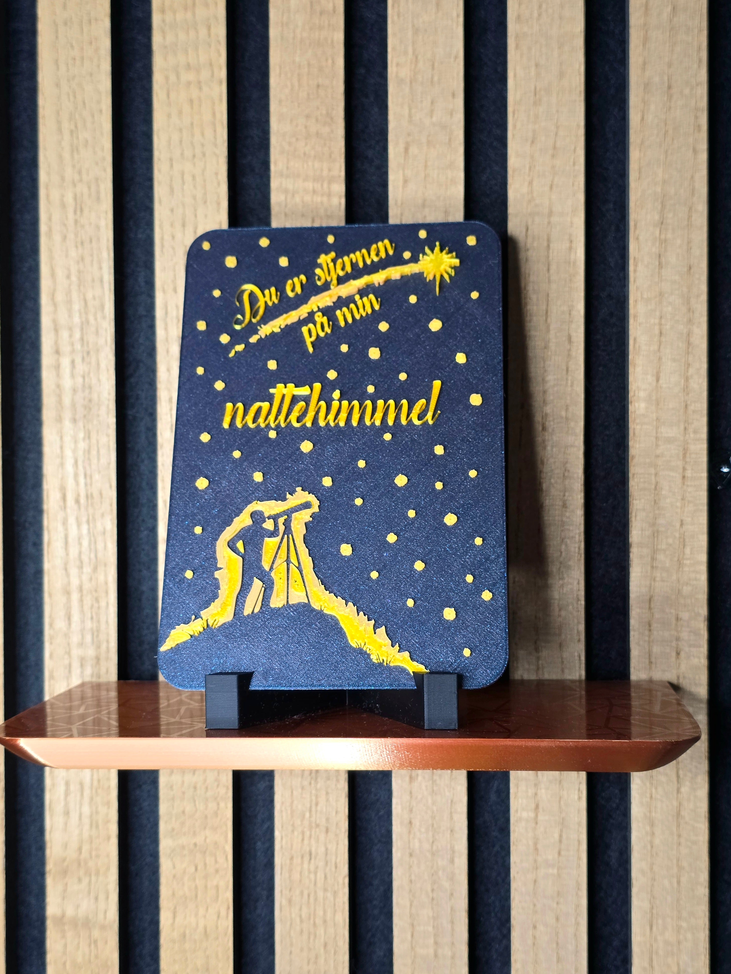 "Du er stjernen på min nattehimmel"